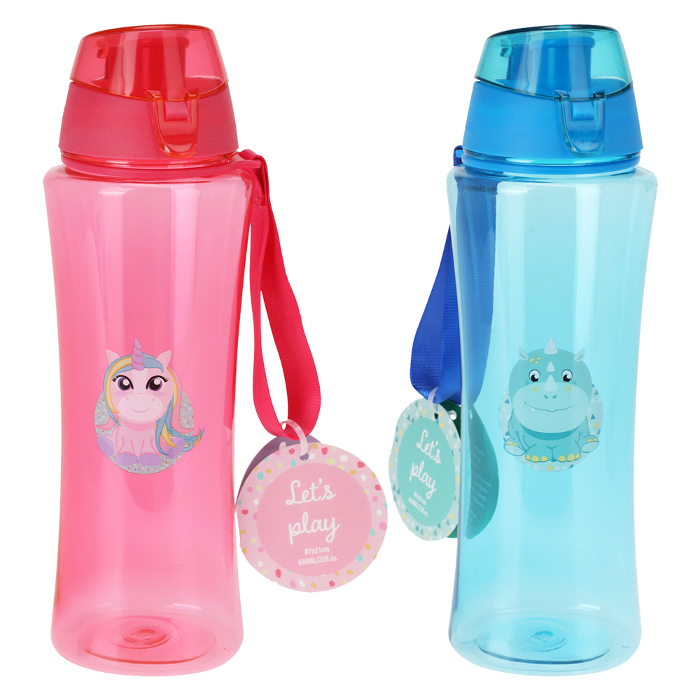 Borraccia sport in plastica decoro ‘bimbo’ ‘dinosauro’ Senza marca