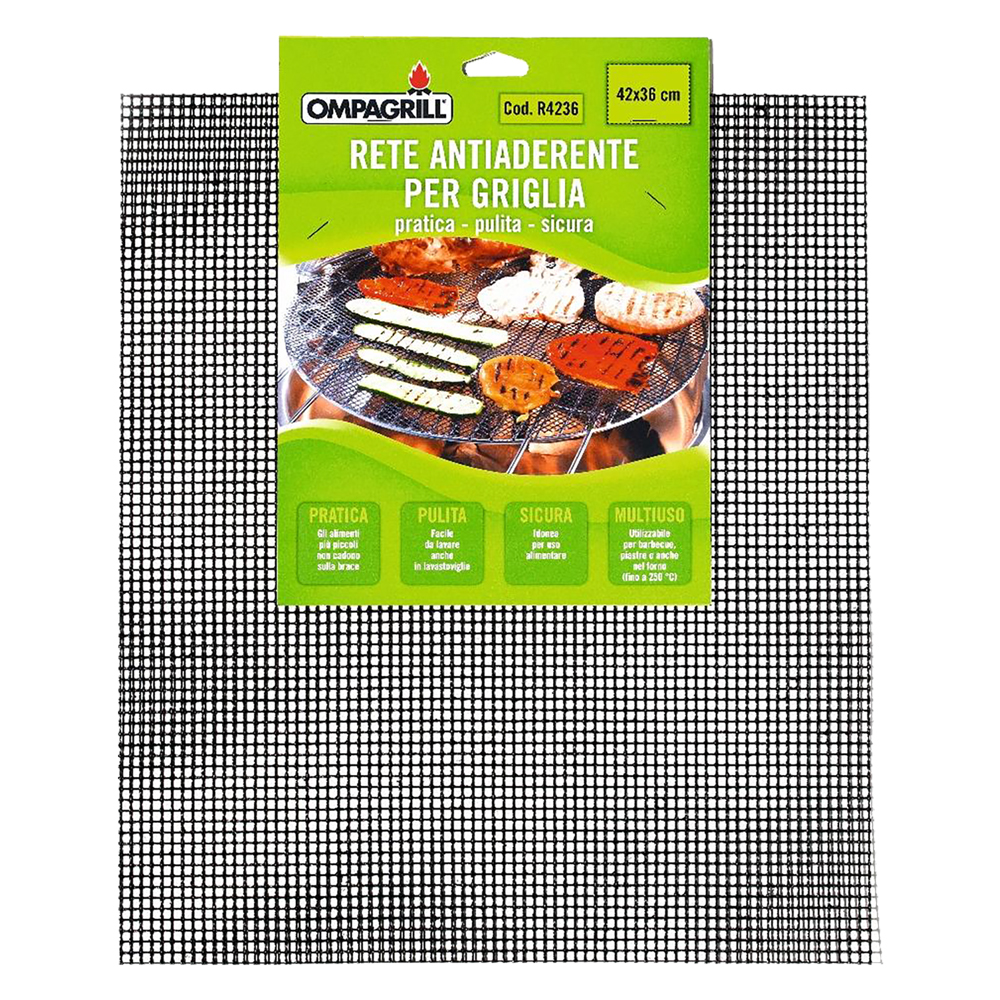Rete antiaderente per grigliare cm 42×36 Ompagrill