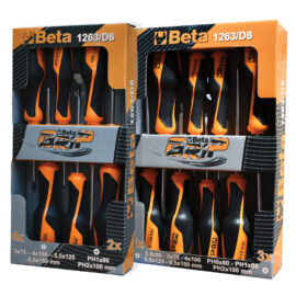 Serie giraviti art. 1263 '1263/d8' pz 8 (5 taglio - 3 croce) Beta