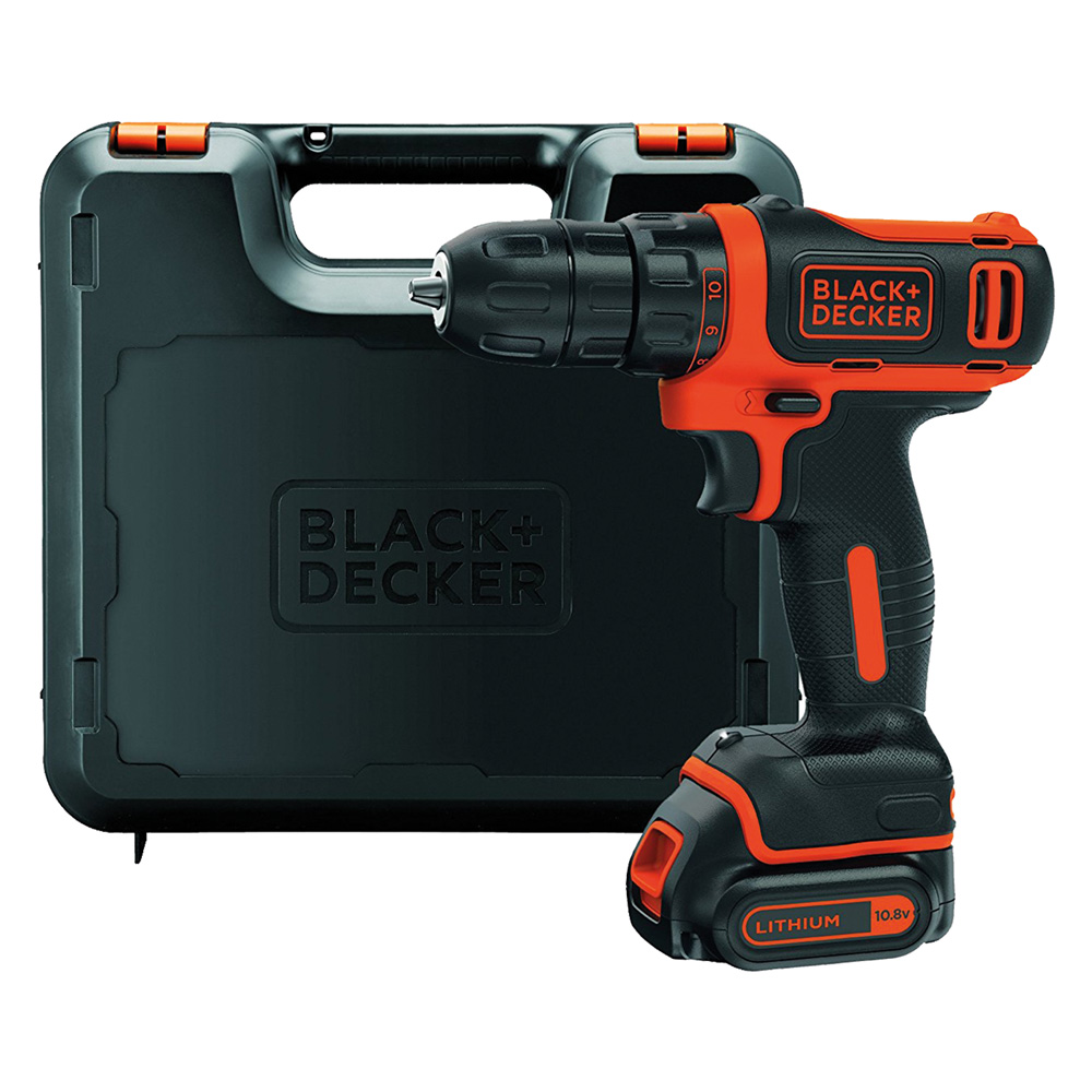 Trapano avvitatore a batteria ‘bdcdd12k-qw’ 10,8v – 1,5 ah litio Black decker