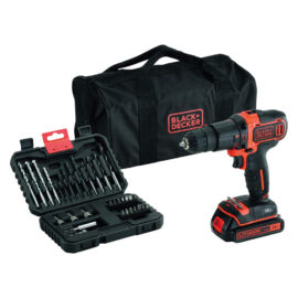 Trapano avvitatore a batteria con percussione 'bdchd18s32-qw' 18v - 1,5 ah litio Black decker