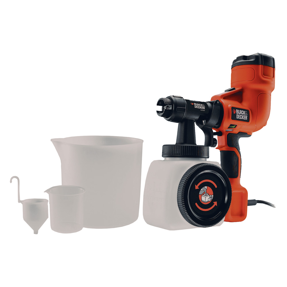 Pistola per verniciatura a spruzzo ‘hvlp200c-it’ 400 w – barattolo 1200 ml Black decker
