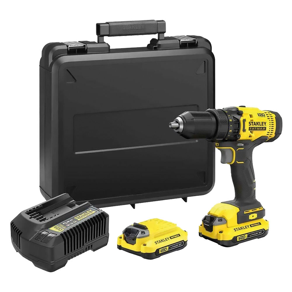 Trapano avvitatore a batteria ‘sfmcd700c2k-qw’ 18v – x2 1,5 ah litio Stanleyfatmax