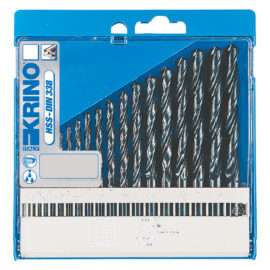 Punte serie per metallo hss rullate cf. 19 pz Krino