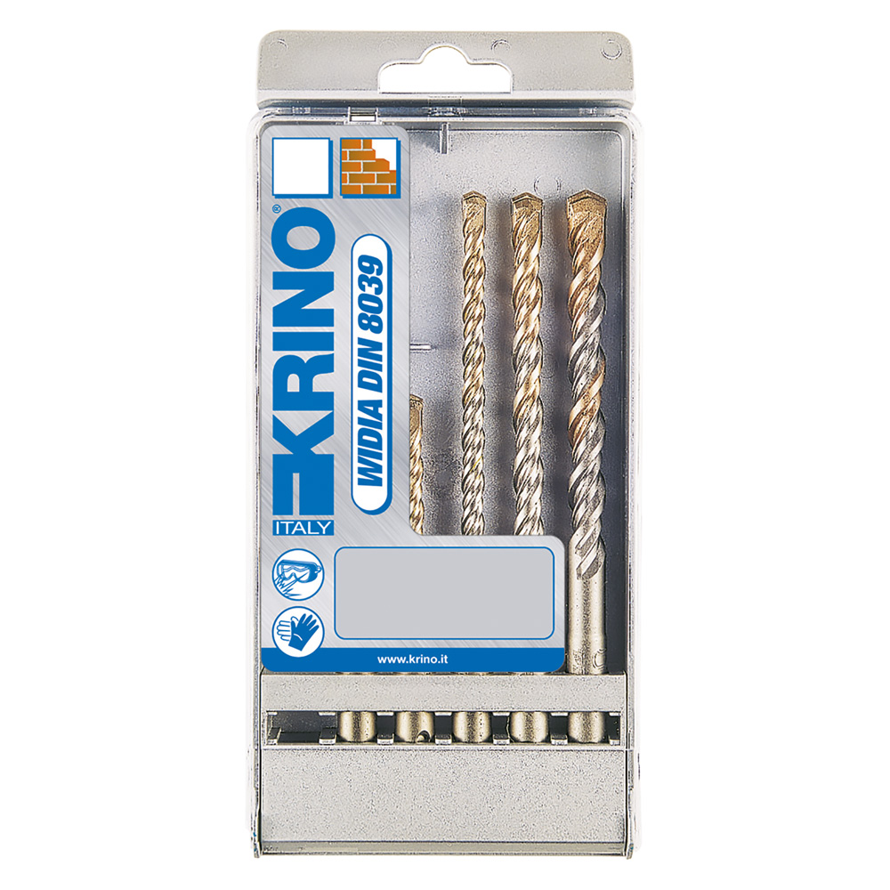 Punte muro serie sds plus per martelli cf. 5 pz Krino