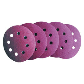 Disco in carta abrasiva con velcro forato art. 349.40 - gr. 120 Pg