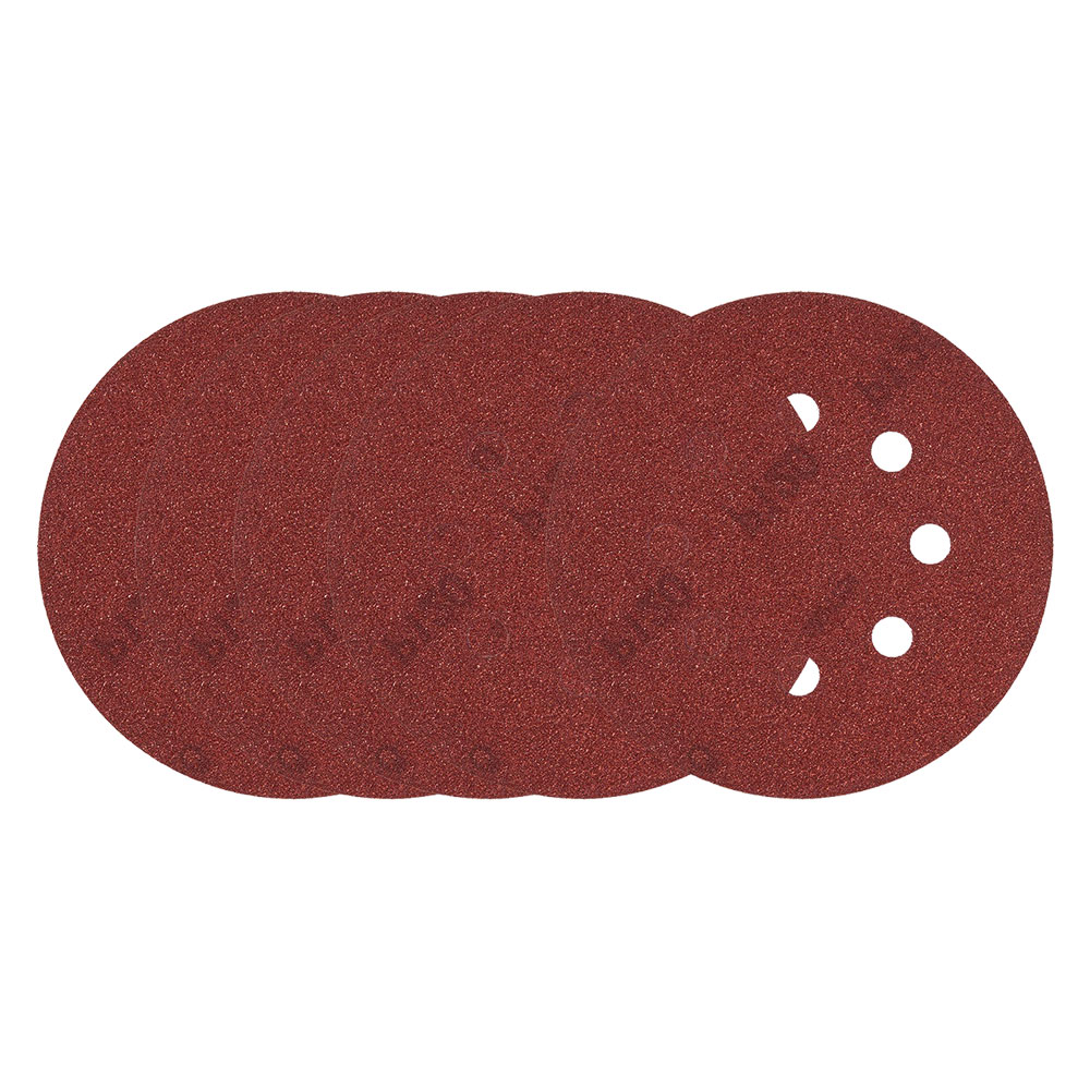 Disco in carta abrasiva per levigatrici roto orbitali 1 x gr.60/80/180 – 2 x gr.120 Stanley