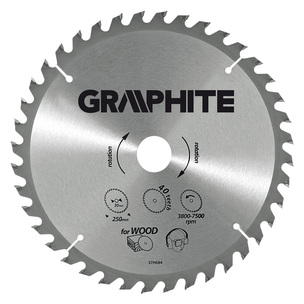Disco per sega circolare ø 185 mm – foro 30 mm Graphite