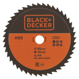 Lama hss per mini sega circolare ø 85 mm foro 10 mm - 44 denti Black decker