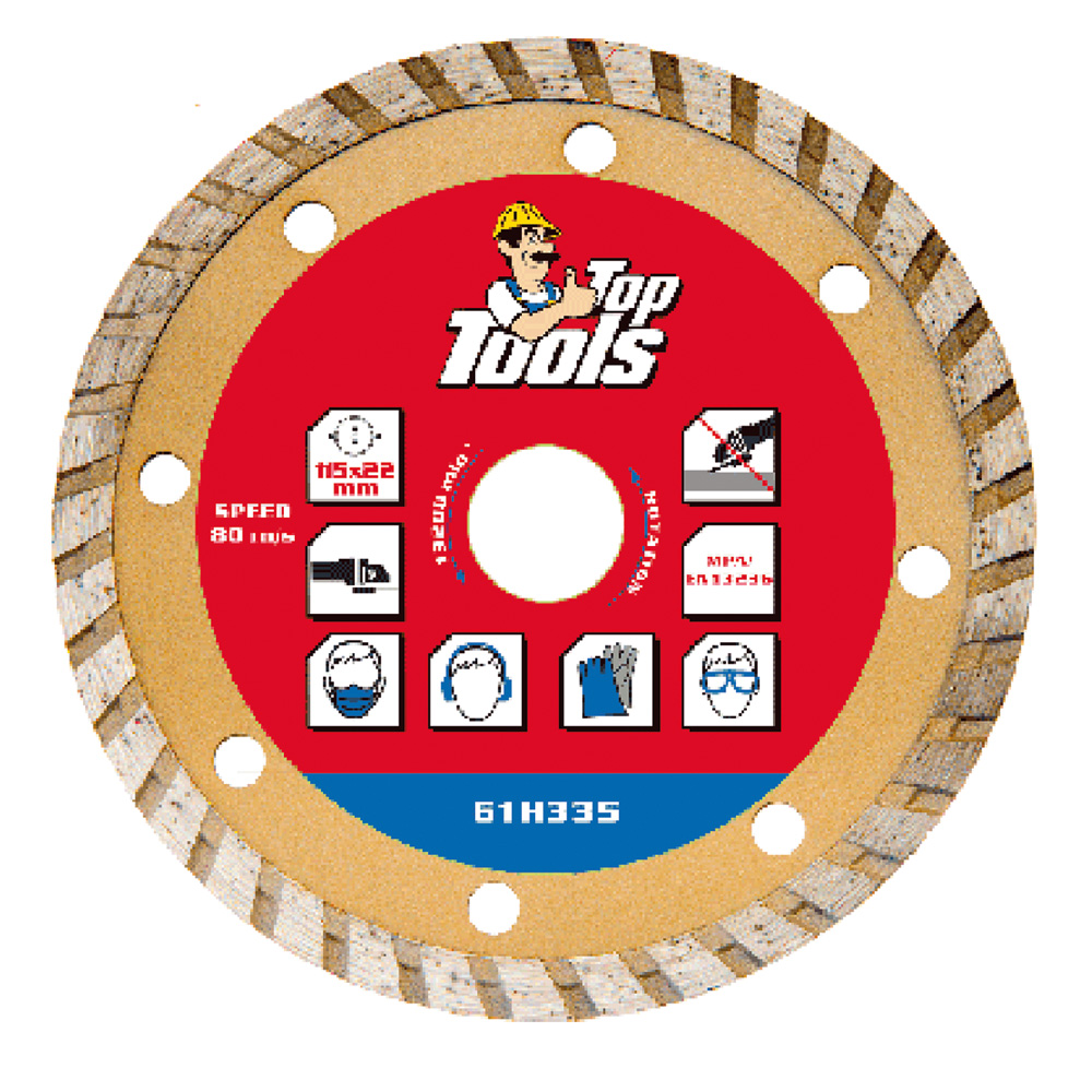 Disco diamantato ø 115 mm – foro 22,2 mm Toptools