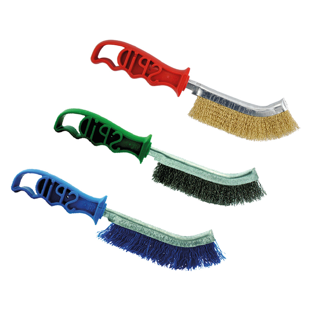Spazzola a mano curva ‘spid’ acciaio inox Sit