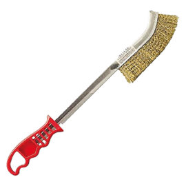 Spazzola a mano curva lunga 'spid' acciaio Sit