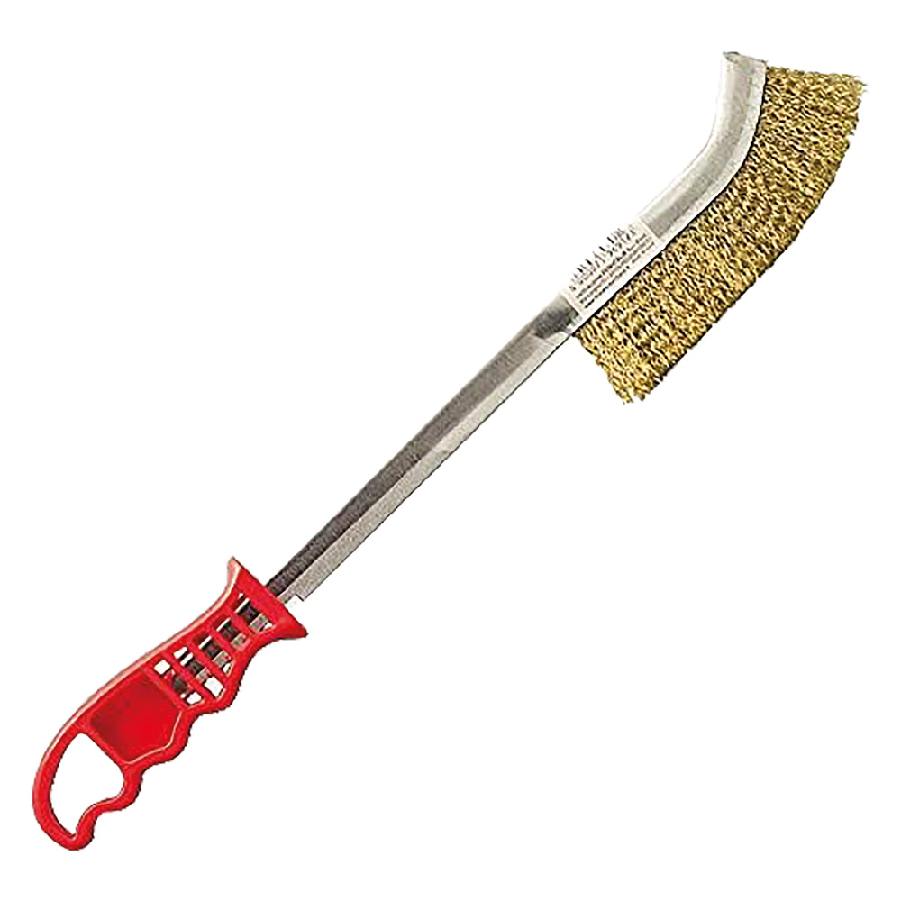 Spazzola a mano curva lunga ‘spid’ acciaio Sit