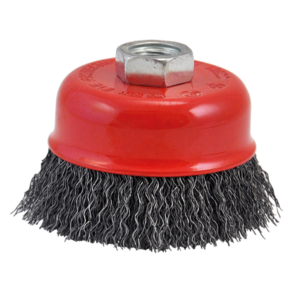 Spazzola a tazza per smerigliatrice ø mm  100 foro m 14 Verto