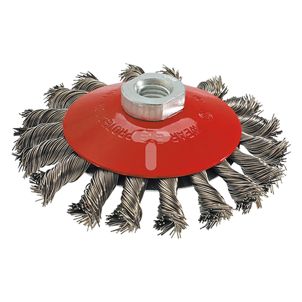 Spazzola circolare conica ø mm  100 foro m 14 Graphite