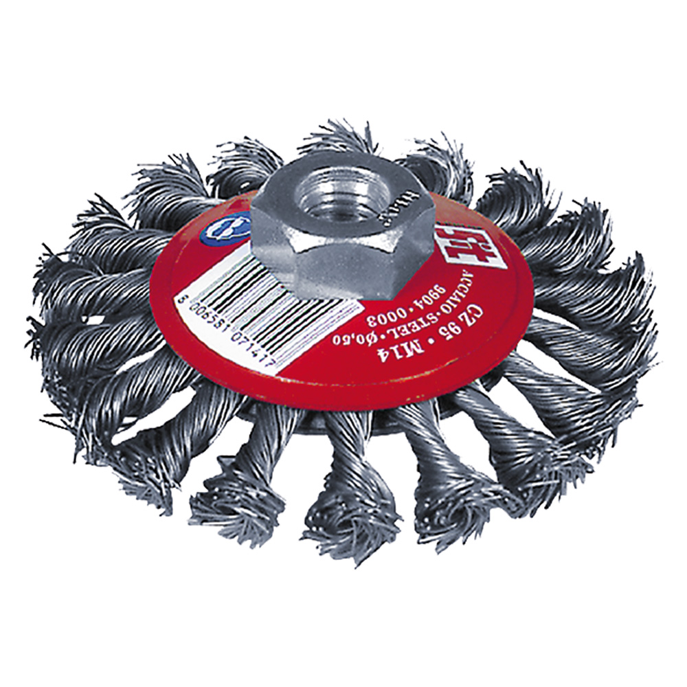 Spazzola conica per smerigliatrice ø mm   95 Sit