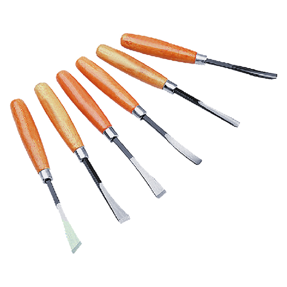 Sgorbie per legno serie 6 pezzi Hit