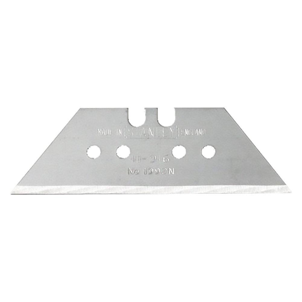 Lama a trapezio per cutter mm 50 x 23 – sp. 0,45 mm s/fori – 10 pz Stanley