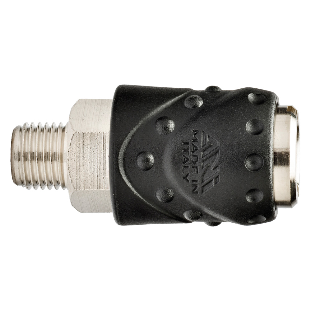 Rubinetto rapido universale a sfere filettato maschio 1/2 Ani