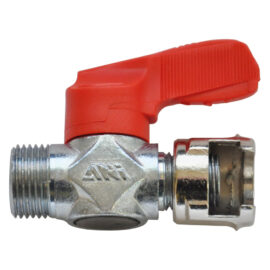 Rubinetto di linea con dado fresato '13/a' air/11 - 1/4m Ani