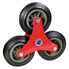 Ruota gomma piena carrello per scale ø mm 160 x 20 (set 3 ruote) Uniko