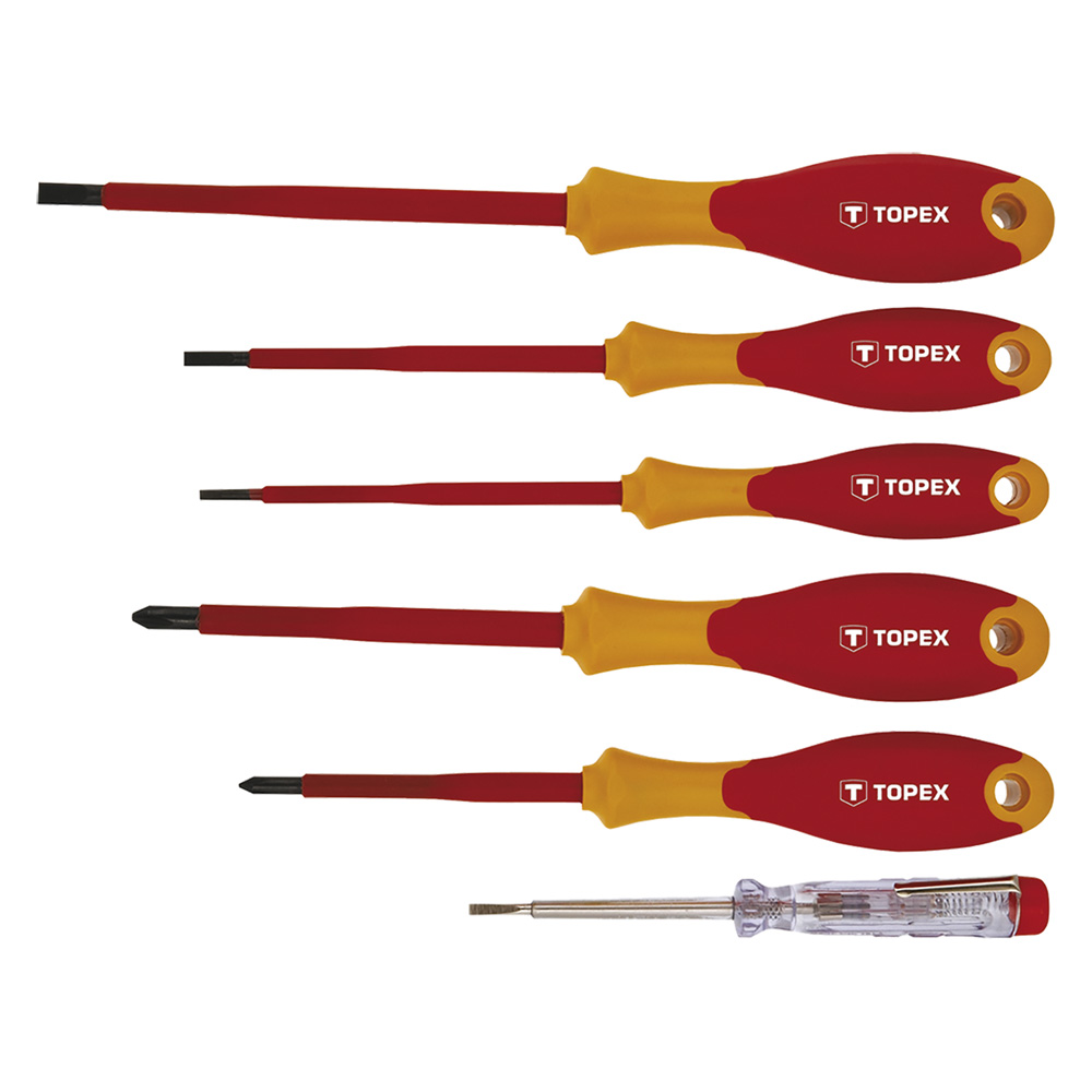 Serie cacciaviti isolati 6 pezzi Topex