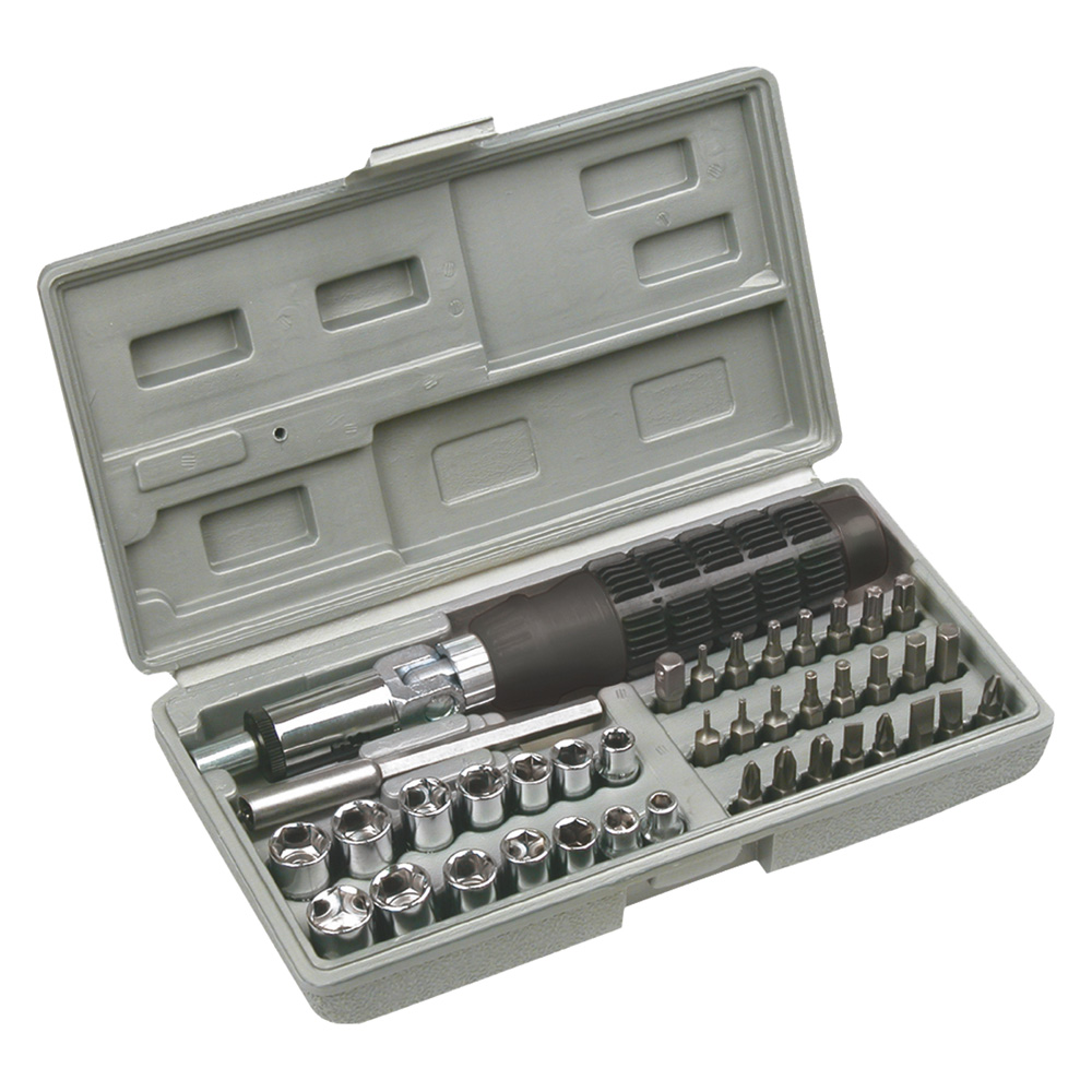 Set avvitamento con inserti e bussole set 40 pz Toptools