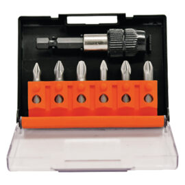 Portainserto con inserti phillips e pozidriv 7 pz Ecef