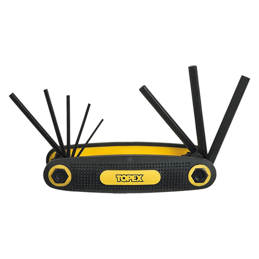 Chiavi esagonali serie 8 pezzi Topex