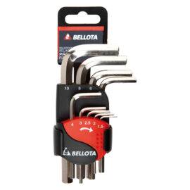 Chiavi esagonali in serie (1,5-10) 9 pezzi Bellota