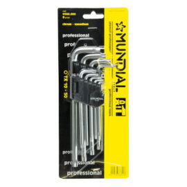 Chiavi torx in serie con foro (t10-t50) 9 pezzi Mundial