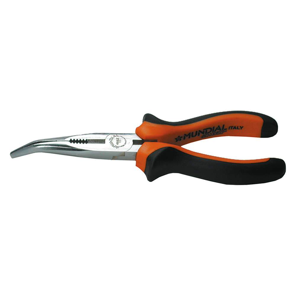 Pinza a becchi semi tondi piegati mm 170 Mundial