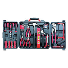 Cassetta utensili manuali cm 36 x 8,5 x h 33 - 76 pz totali Ribimex