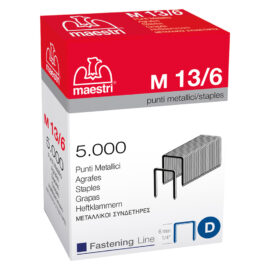 Punti per fissatrice a martello m. 13/6 cf. 5000 pz Romeo maestri