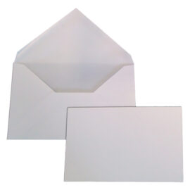 Busta con biglietto mm 90 x 140 bianca - cf.100 pz Blasetti