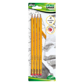 Matita con gomma 4 pezzi Lebez