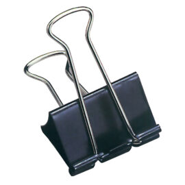 Molla fermacarte 'double clip' mm 19 - pezzi 12 Lebez