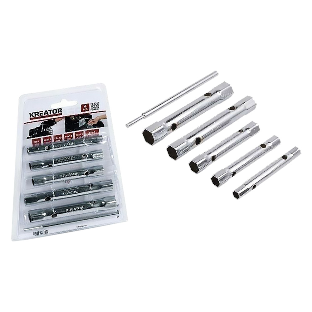 Chiavi a tubo in serie (8-17) – 6 pezzi Kreator