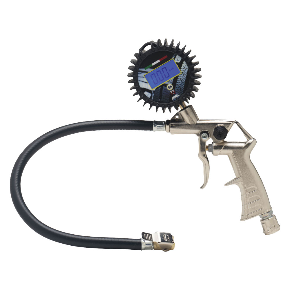 Pistola di gonfiaggio ’25/dig’ nichelata Ani