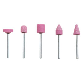 Mole abrasive al corindone rosa '398.00' set 5 pezzi Pg
