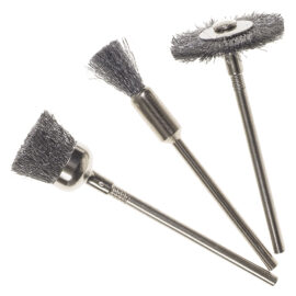 Set mini spazzole per trapano set 3 pezzi Pg