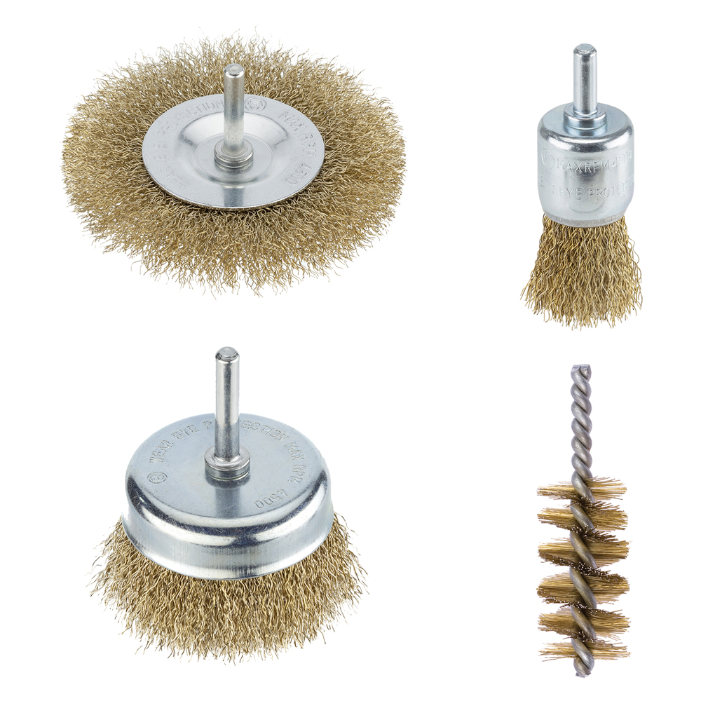 Set spazzole miste set 4 pezzi Pg