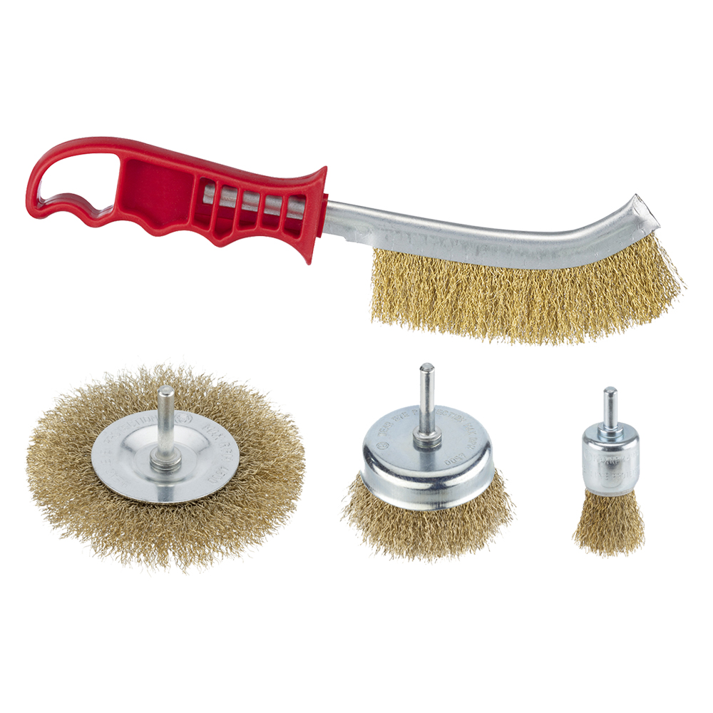 Set spazzole miste set 4 pezzi Pg