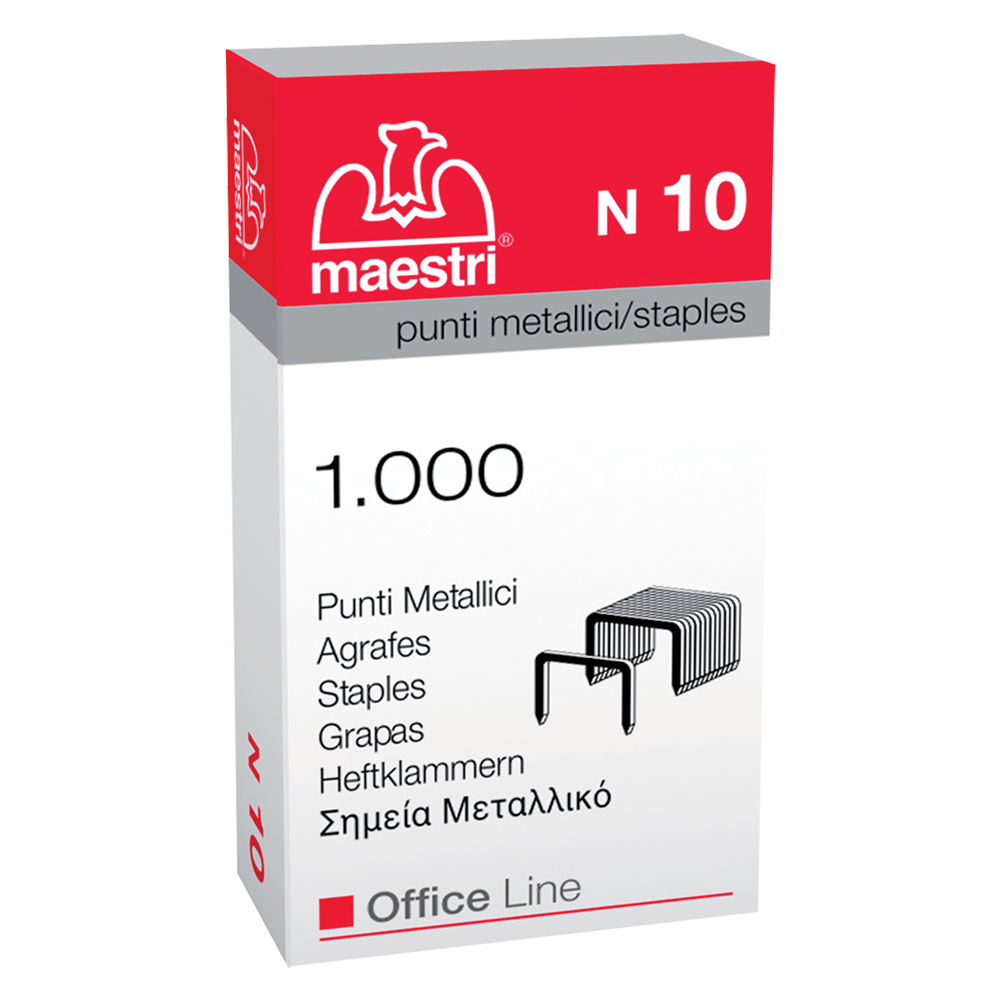 Punti per fissatrice ‘mini’ mod. n10 cf. 1000 pz Romeo maestri