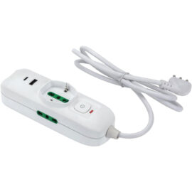 Multipresa mini 'triax 2' mt. 1,5 - colore bianco Fanton