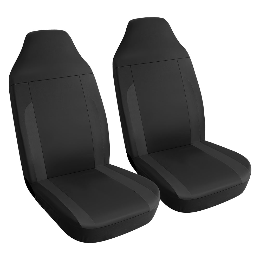 Coprisedile ‘nizza nero’ set da 4 pezzi – 2 sedili + 2 poggitesta Senza marca