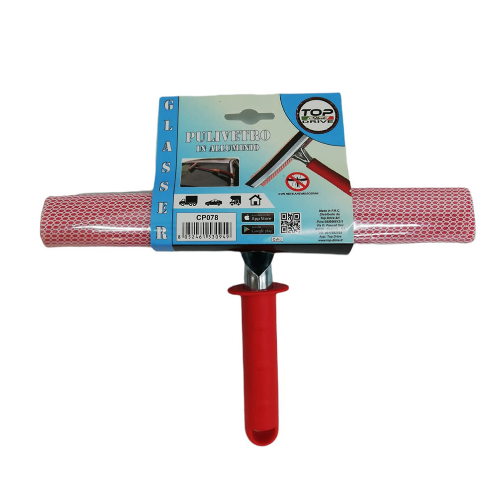 Spazzola pulivetro per auto ‘glasser’ con manico – cm 25 x 22 Senza marca