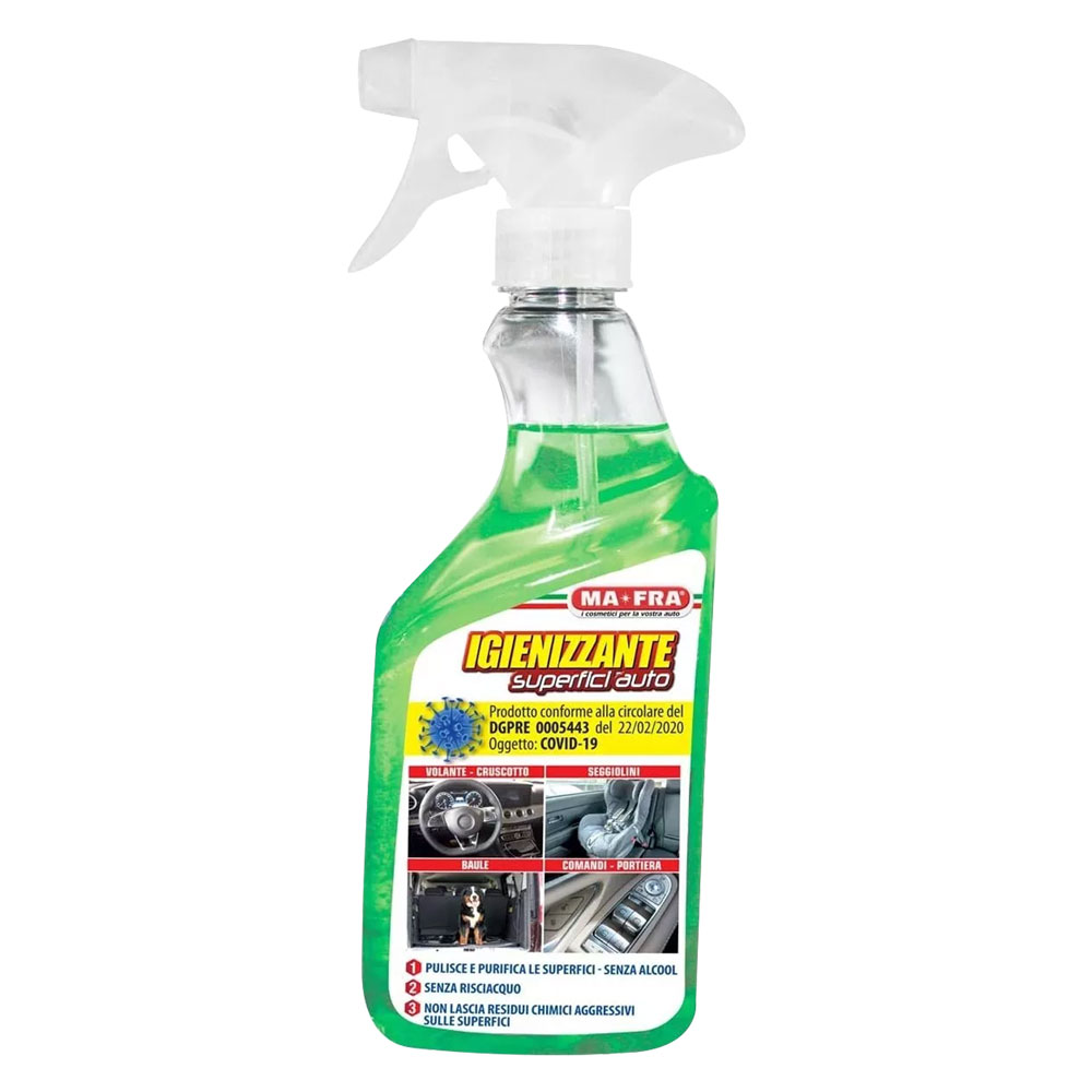 Detergente igienizzante ‘superfici auto’ ml 500 Ma-fra