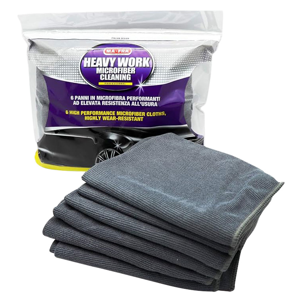 Panno in microfibra per autovetture ‘heavy work’ cm 60 x 40 – cf. da 6 panni Ma-fra