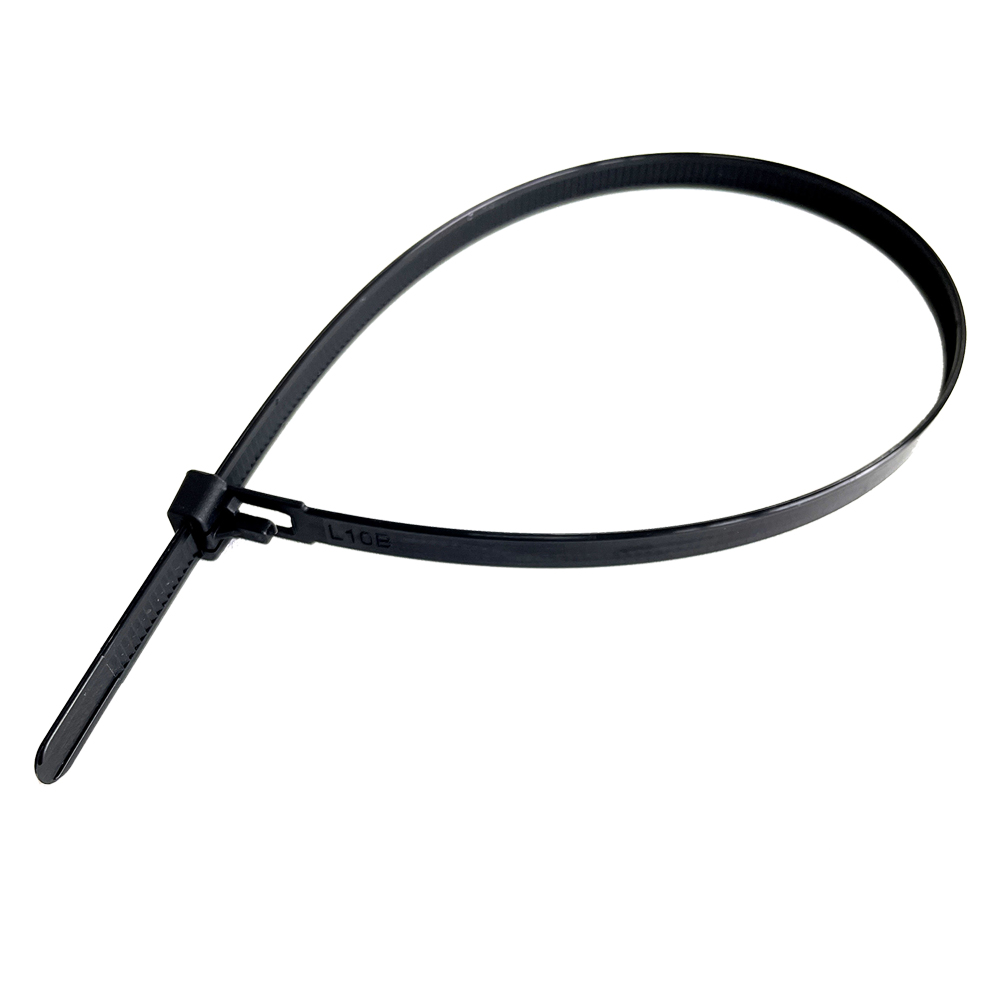 Fascetta a strappo per cablaggio riapribile mm 7,6 x 200 – nero Uniko